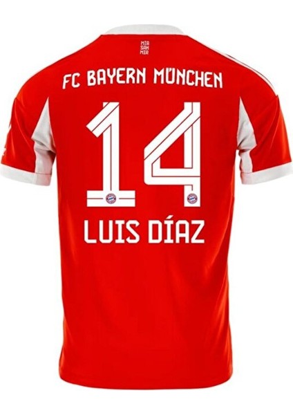 Bayern Münih 2026 Yeni Sezon Luis Dıaz Iç Saha Kırmızı Yetişkin Forması fiyatları