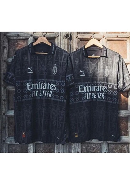 Ac Milan 2026 Pleasures Siyah Yetişkin Forması Player Version