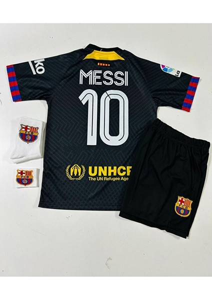 B.a.r.c.e.l.o.n.a 2024/25 Yeni Sezon Lionel Messi Konsept Çocuk Forması 4'lü Set (Armalı)