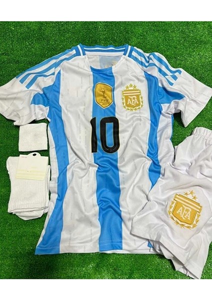 Arjantin Lionel Messi //10 Yeni Sezon Çocuk Forması 4lü Takım modelleri