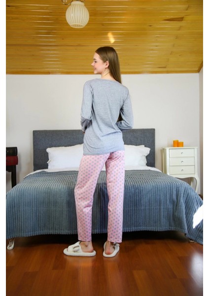 Kadın Penye Uzun Kol Pijama Takım fırsatları