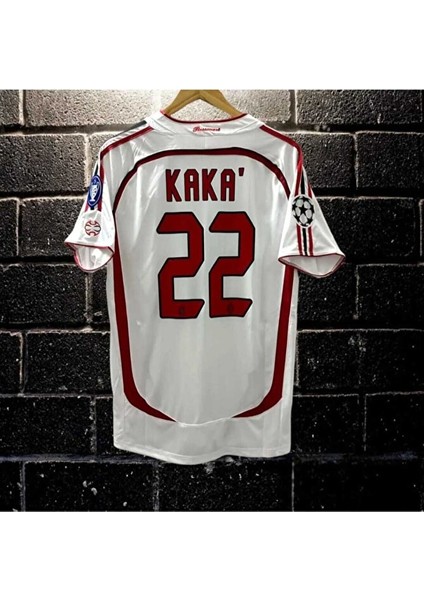 Kaka 22 Milan Retro Efsane Futbol Forması Beyaz