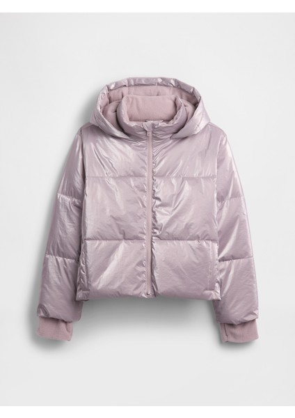 Kız Çocuk Mor Coldcontrol Max Shine Şişme Ceket