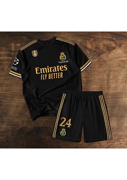 Reall-Madrid Arda-Güler Özel Tasarım Siyah Çocuk Forması