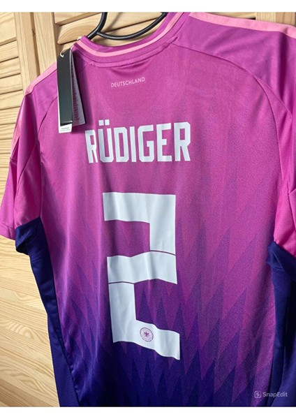 Almanya Milli Takım 24/25 Yeni Sezon Antonio Rüdiger 2 Futbol Forması Pembe