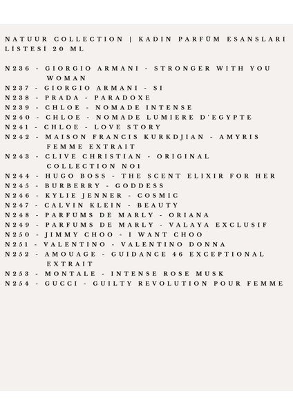 N232 Kilian - Rolling In Love Unisex Parfüm Esansı Esansiyel Yağ Konsantre Yoğun Koku 20 ml