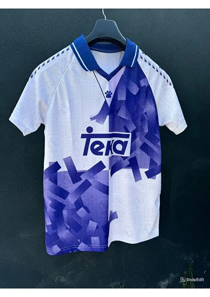 R.madrid Raul Baskılı Retro Futbol Forması Nefes Alabilen Polyester Kumaş Halısaha Forması