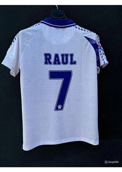 R.madrid Raul Baskılı Retro Futbol Forması Nefes Alabilen Polyester Kumaş Halısaha Forması fırsatları