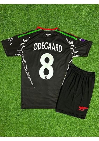 A.r.s.e.n.a.l 2024/25 Martin Ødegaard //8 Deplasman Çocuk Forması 4'li Set (Black) modelleri