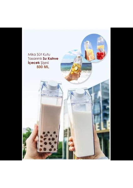 Süt Kutusu Meyve Suyu Taşıma Şişesi