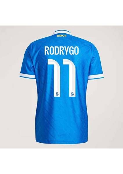 Real/madrid 2025/26 Rodrygo/10/ Alternatif 3. Mavi Yetişkin Forması