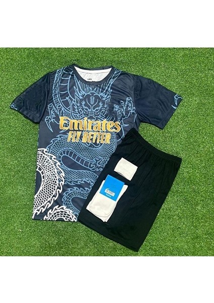 R̴.m̴a̴d̴r̴i̴d̴ 2026 Luka Modric 2024/24 Sezonu Dragon Desenli Konsept Çocuk Forması 4'lü Set fiyatları