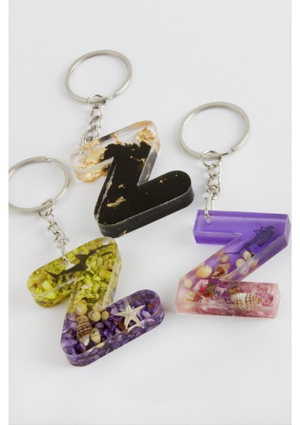 Techmrt Z Harfli Epoksi Anahtarlık-Renkli