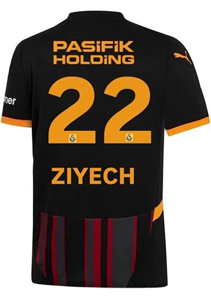 G.âla.tâsa.rây 5 Yıldızlı 2024/25 /ziyech/ 22 Alternatif Siyah Taraftar Forması