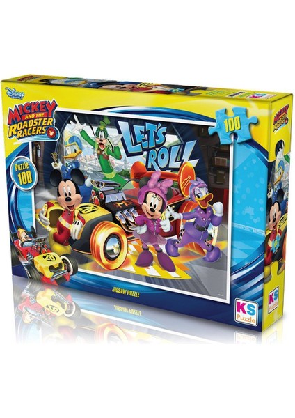 MCH714 Ks Mickey Mouse / 100 Parça Puzzle Kız Erkek Çocuk Oyuncak Eğitici Oyuncaklar