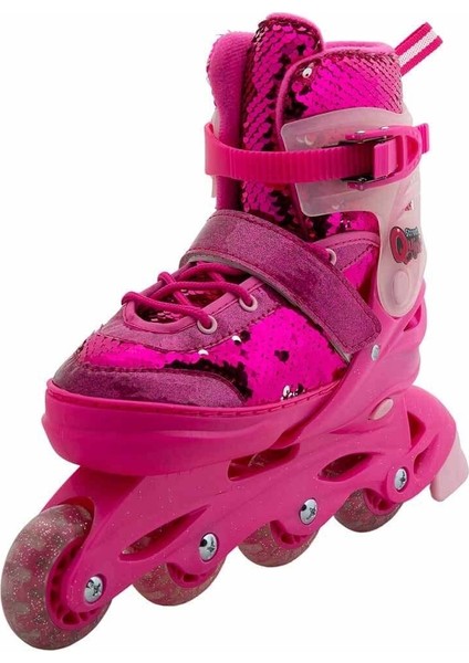 Rising Sports Inline 4 Teker Paten Pembe Payetli Kız Erkek Çocuk Oyuncak Eğitici Oyuncaklar modelleri