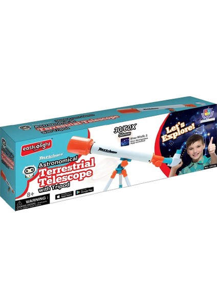 Üç Ayaklı Astronomik Teleskop 50 mm 30/60X Kız Erkek Çocuk Oyuncak Eğitici Oyuncaklar fiyatları