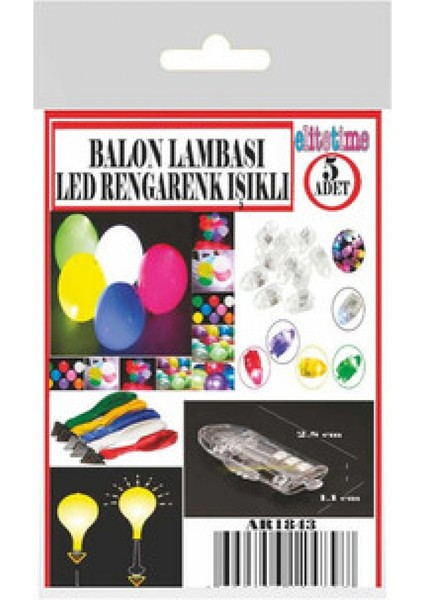 Balon Lambası LED Rengarenk Işıklı 5 Li fiyatları