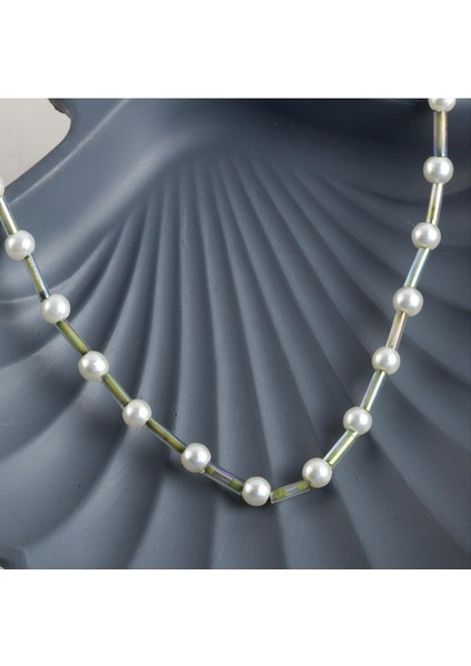 Techmrt Inci Boncuk Kolye-Su Yeşili