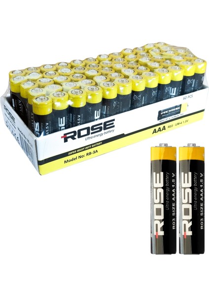 Rb-03 R0S3 Aaa Ince Kalem Pil 60LI Paket