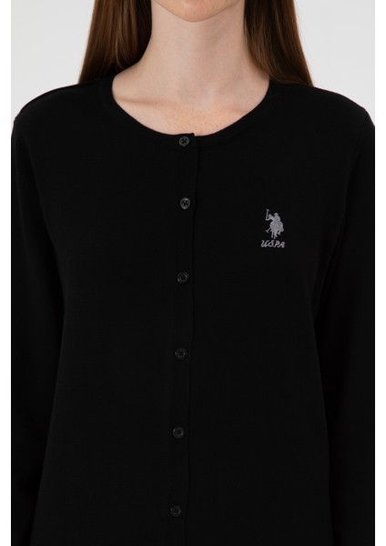 Kadın Siyah Hırka (Triko) 50313624-VR046