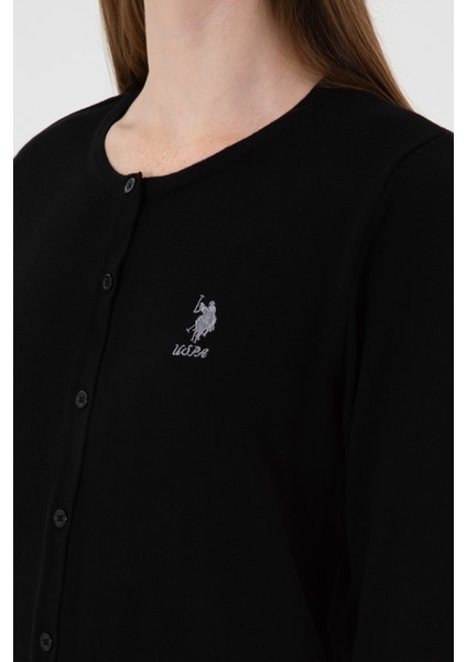 Kadın Siyah Hırka (Triko) 50313624-VR046