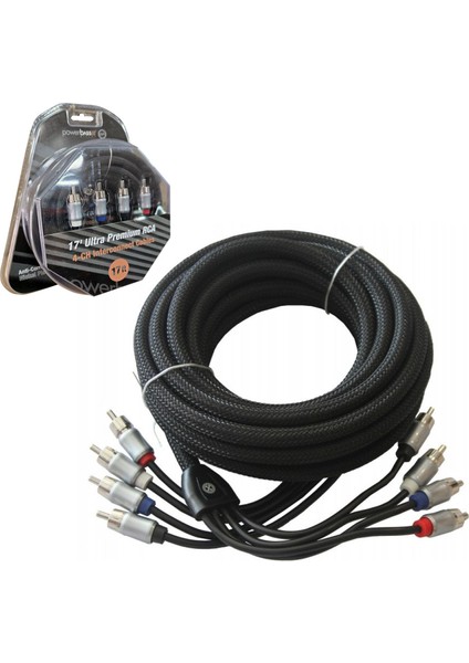 XRCA-174 Kablo 4 Rca 4 Rca Bakır 4 Kanallı Premium Ofc Örgülü