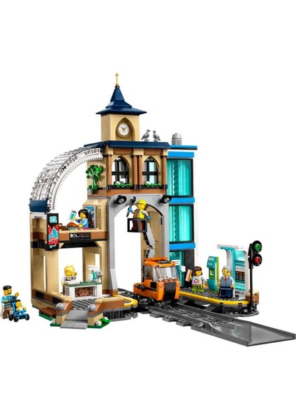 LEGO City Merkez Tren Istasyonu 60469 Kız Erkek Çocuk Oyuncak Eğitici Oyuncaklar