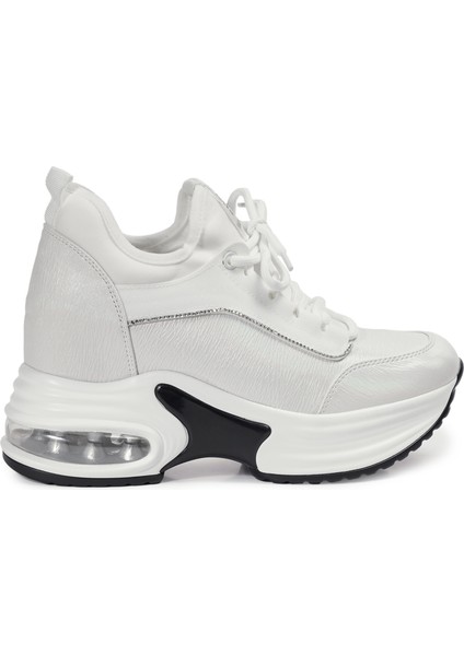 Beyaz Sneakers Tekstil Kadın Bot