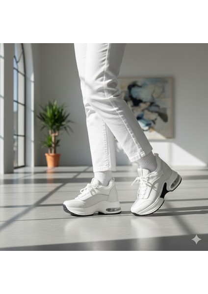 Beyaz Sneakers Tekstil Kadın Bot fırsatları