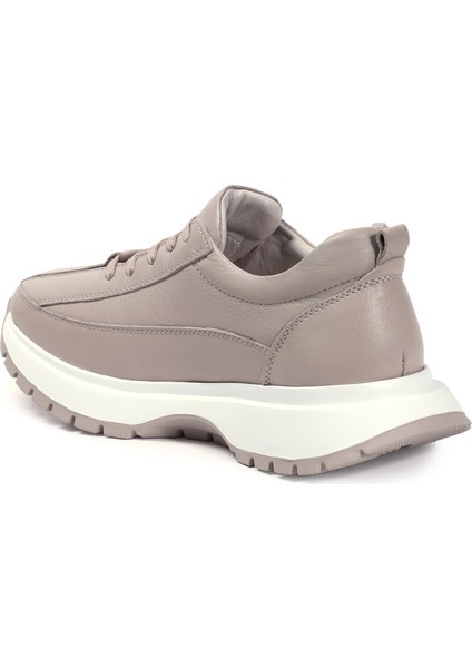 Bej Sneakers Hakiki Deri Kadın Ayakkabı modelleri