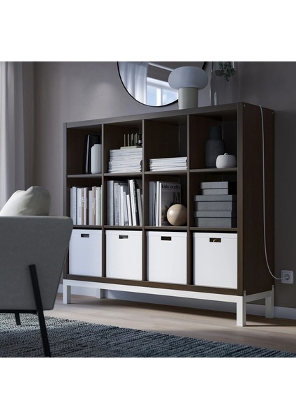 Kallax Açık Raf Ünitesi Venge Beyaz 147 x 129 cm indirimleri