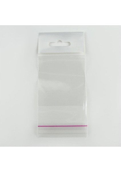 15*30 Yapışkanlı 1000 Adet Şeffaf Askılı Poşet