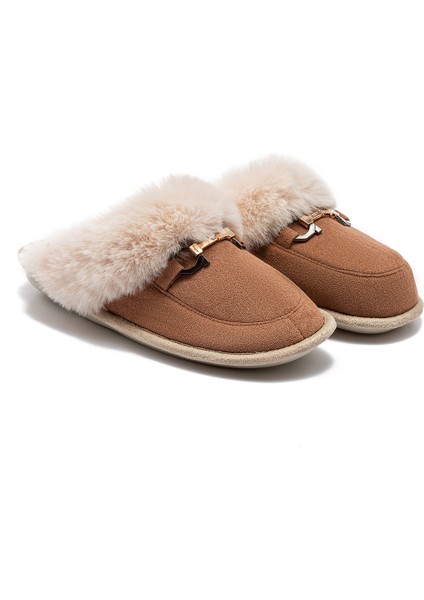 Ania Kadın Tokalı Ev Terliği Kahverengi 37/41 fiyatları