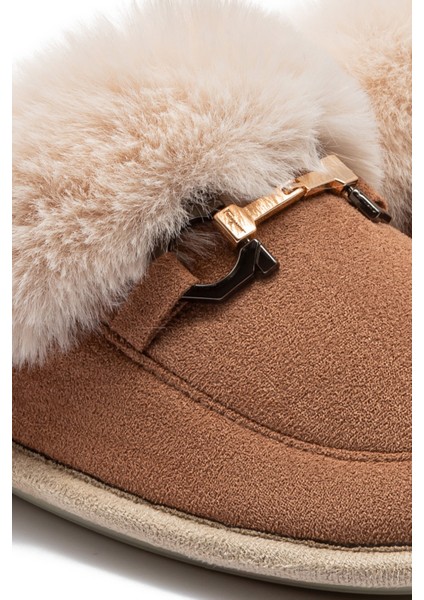 Ania Kadın Tokalı Ev Terliği Kahverengi 37/41 modelleri