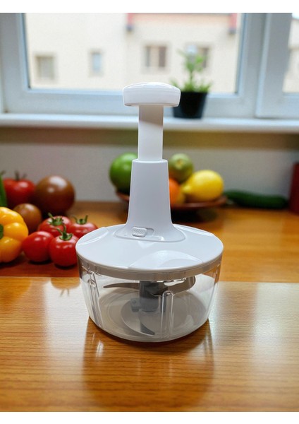 Hediyeli Manuel Rondo – 18 cm Geniş Hazneli Sebze & Meyve Doğrayıcı + Soyma Bıçağı | El Rondosu, Pratik Mutfak Yardımcısı fırsatları