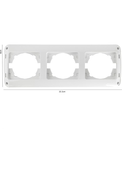 Çerçeve Üçlü Beyaz Günsan