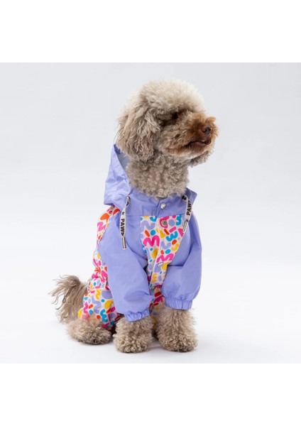 Marsala Polarlı Kedi Köpek Tulum Yağmurluk modelleri