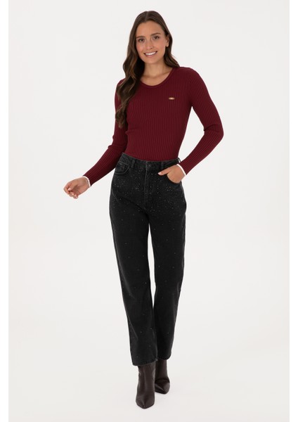 Kadın Siyah Pantolon (Jean) 50310188-DN0027