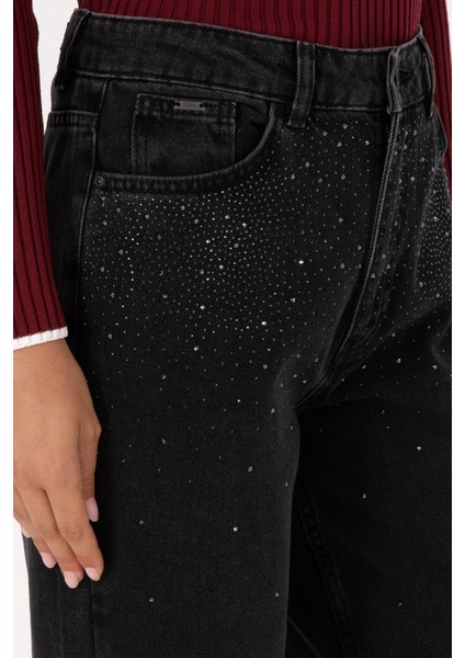 Kadın Siyah Pantolon (Jean) 50310188-DN0027 indirimleri