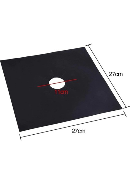 Ocak Koruyucu Folyo Yanmaz Yapışmaz 4&amp;apos;lü Set SiYAH fırsatları
