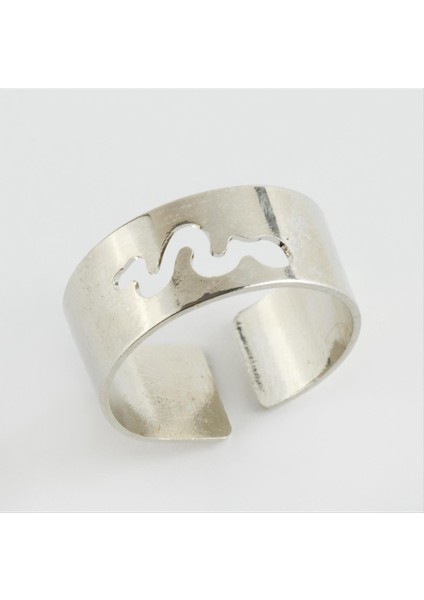 Techmrt Yılan Sevgili Eklem Yüzük-Gümüş Rengi