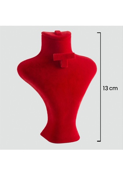 Techmrt 13 cm Takım Manken Anfora Kumaş-Kırmızı