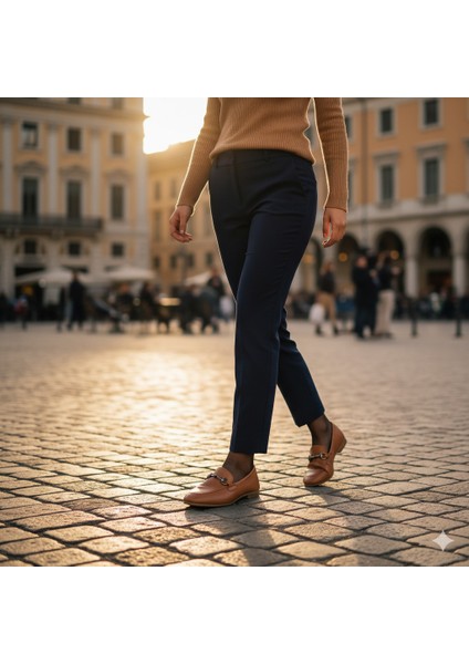 Taba Loafer Hakiki Deri Kadın Ayakkabı fırsatları