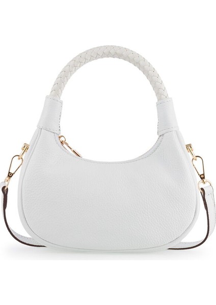 Mini Beyaz Kadın El Çantası Blm 7560-R