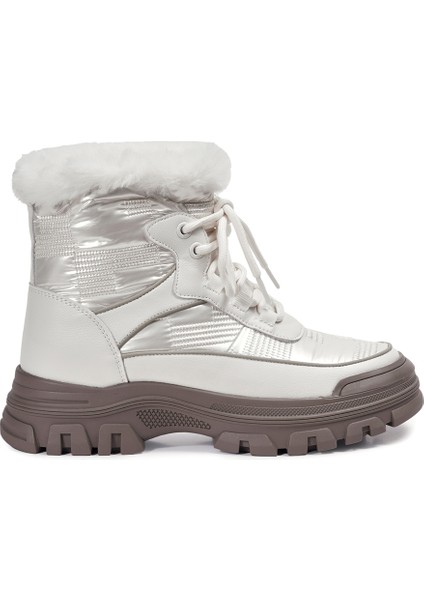 Krem Casual Tekstil Kadın Bot