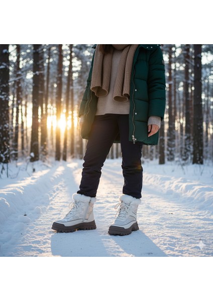 Krem Casual Tekstil Kadın Bot fırsatları