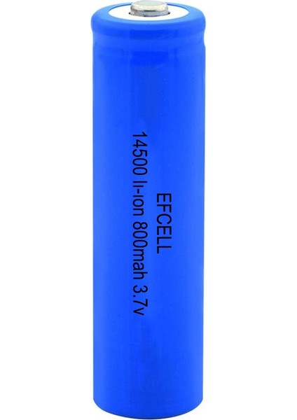 Şarjlı Pil Aa 14500 Kalem 3.7 Volt 800 Mah Başlıklı Li-Ion