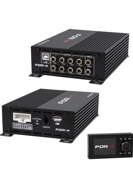 XQ-48DSPV3 Işlemci 4 Kanal 4X70W Amfi Bluetooth Uzaktan Kumanda