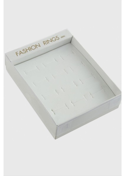 Techmrt 12LI Süngerli Yüzük Kutusu-Beyaz